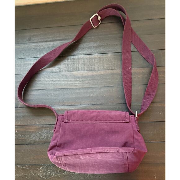 Kipling Sabian Crossbody Mini Shoulder Bag Nylon Plum - Picture 3 of 8
